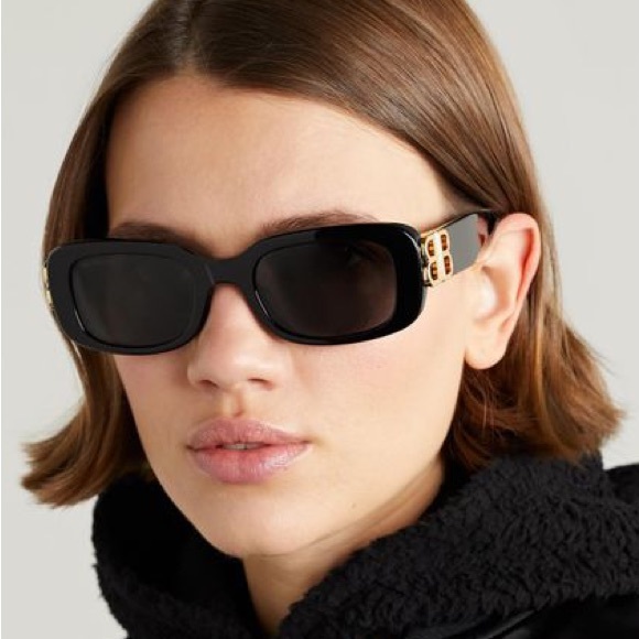 NEW BALENCIAGA SUNGLASSES BB0310SK 001 BLACK EYEWEAR - Picture 6 of 13